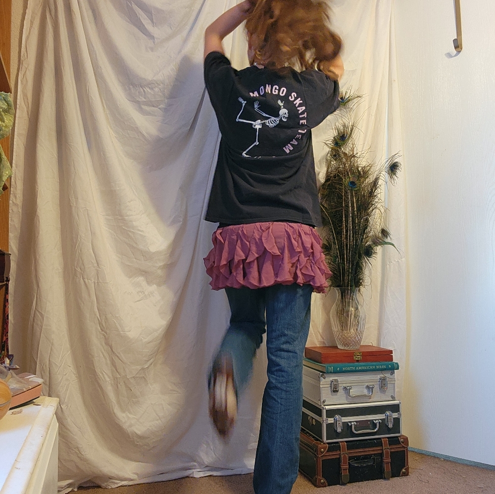 vtg Skeleton skate T Shirt